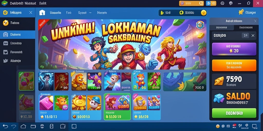 Tampilan utama game ALEXIS500 yang menarik.