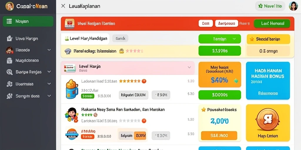 Tampilan antarmuka yang menarik dan user-friendly.
