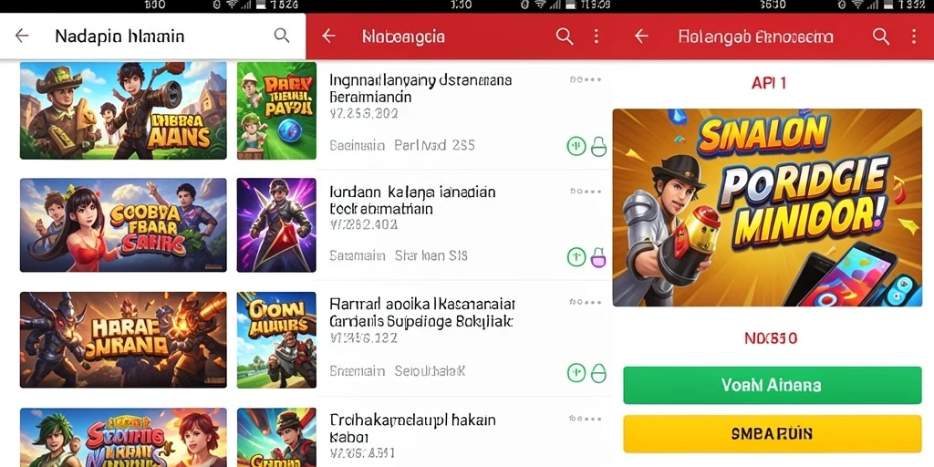 Screenshot tampilan antarmuka game yang menarik.