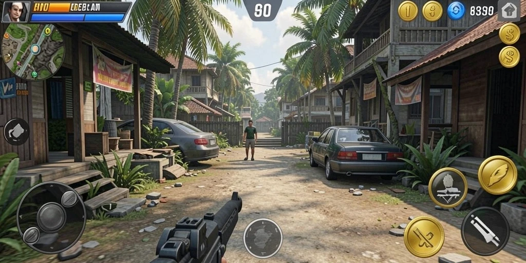 Tampilan grafis yang menakjubkan dalam V98.