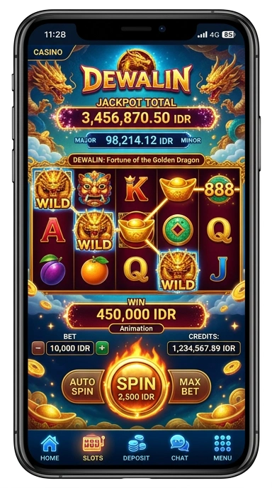 Cuplikan layar menu unduhan dewalin untuk perangkat Android